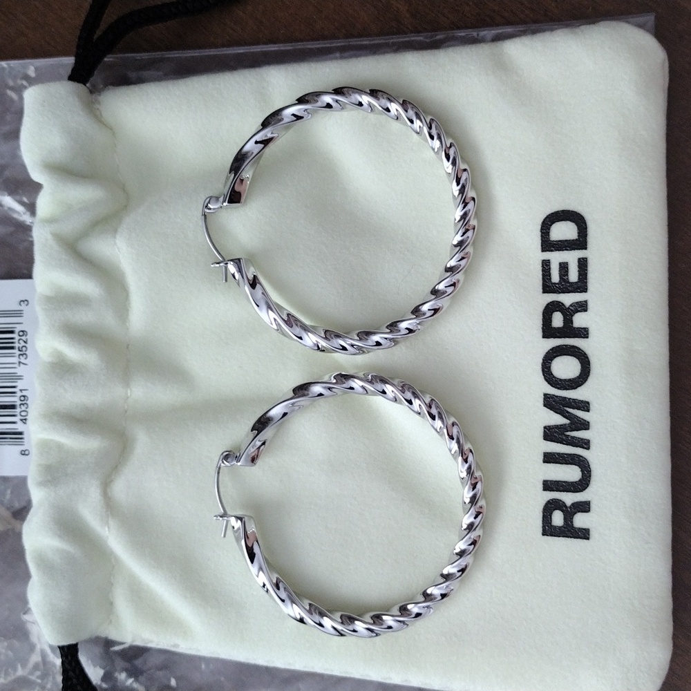 Rumored Silver Hoop Earrings
